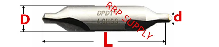 

10pcs A type 2.5x6.3x45mm HSS M2(#6542) center drill, HRC62-64