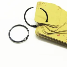 5 шт. золотой из листового металла переплет книги шарнирные кольца 30-38 мм брелок DIY альбом-ежедневник Застежка-кольцо офисные связывающие принадлежности