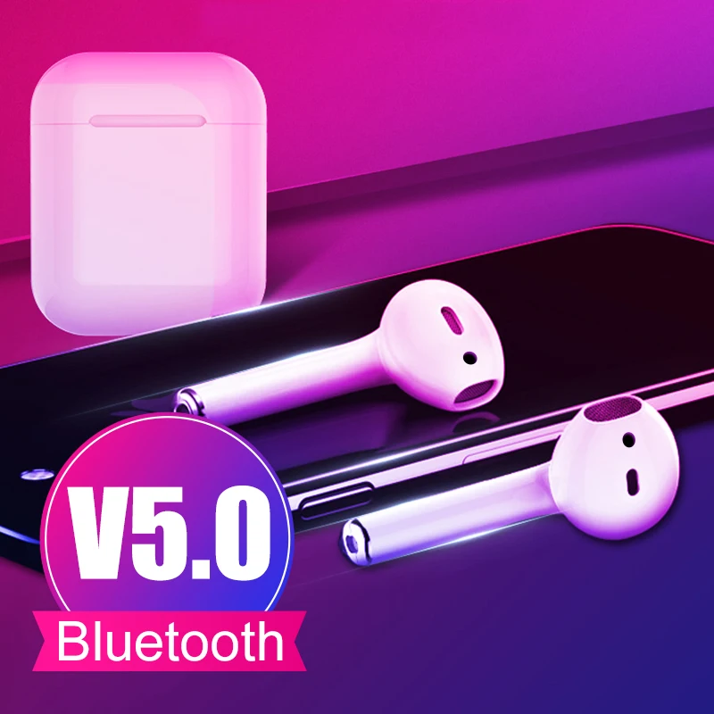 

i12 TWS Mini For Air pod Bluetooth 5.0 Earphone Sports Wireless Touch Earbuds for iphone xiaomi Airpods Binaural call Earphones
