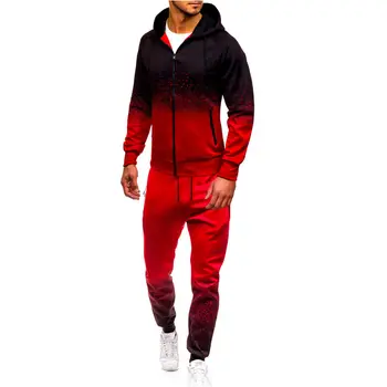 

Thefound 2019 Fashion Mens Tracksuit Top Bottom Sport Sweat Suit Hoodie Trousers Pants Set