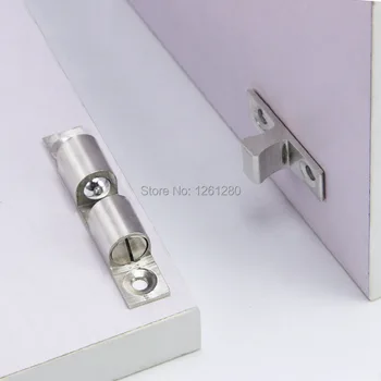 

free shipping 10 pieces S brass cabinet Catches metal furniture Hardware door catches and door closer kitchen Cabinets hardware