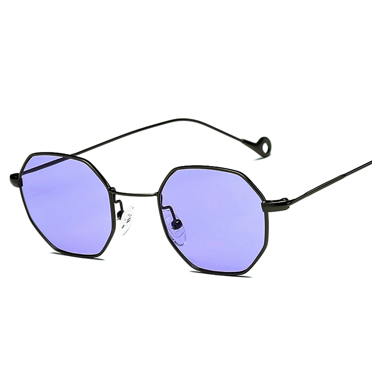 

Fashion Women Classic Hexagon Square Sunglasses Mirror Sun Glasses Anti-UV Sun Protection Clear Glasses UV400 Protection Glasses