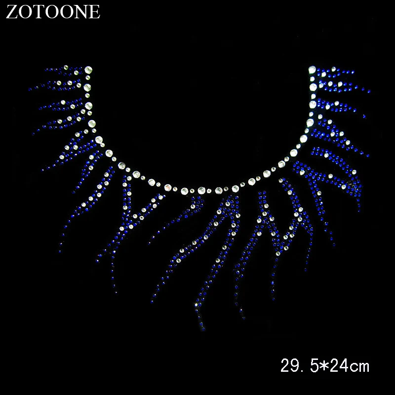 

ZOTOONE Strass Crystals Rhinestones for Needlework Pattern Iron Transfer Designs Hot Fix Rhinestones Patches for Clothes E