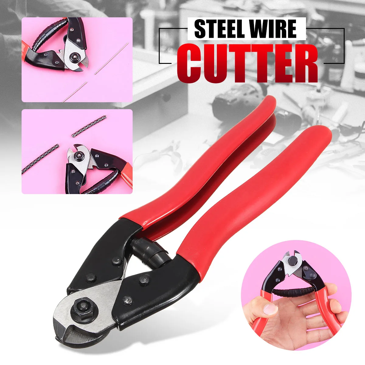 

8inch Wire Cutter DIY Electronic Diagonal Pliers Side Cutting Nippers Steel Wire Cable Rope Cutter Crimping Stripping Plier Tool