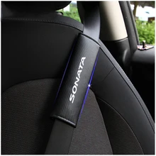 2 шт. светоотражающий автомобильный ремень безопасности ремня безопасности для hyundai SONATA автомобиля Стайлинг автозапчасти