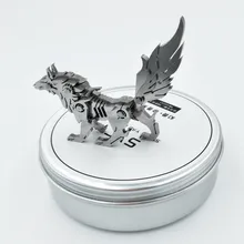 Canis Lupus Campestris 3D головоломки Наборы Разборки съемные фигурки животных из нержавеющей стали Пазлы Детские самодельные игрушки подарки