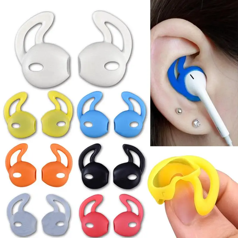 

1 Pair Sports Silicone Ear Cap Earphone Sleeve Headphone Adapter Protective Cover Accessories For Iphone 6s/5s/7 Earphones #AO