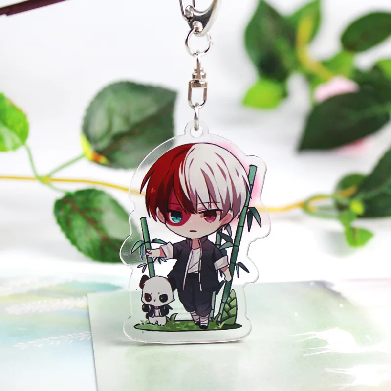 Брелок My Hero academic милый двухсторонний брелок Shoto/Izuku акриловые аксессуары для