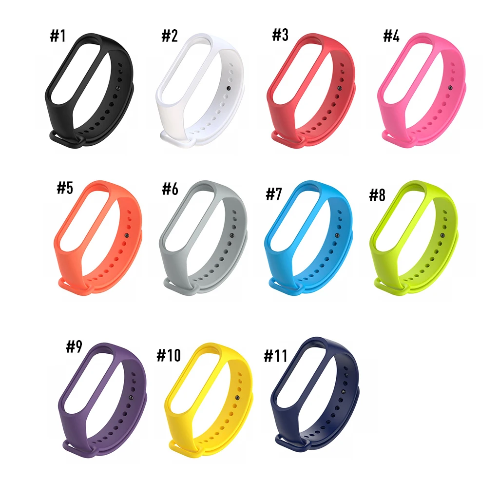 Ремешок силиконовый для Mi Band 3 сменный цветной браслет Xiaomi 3|Смарт-аксессуары| |