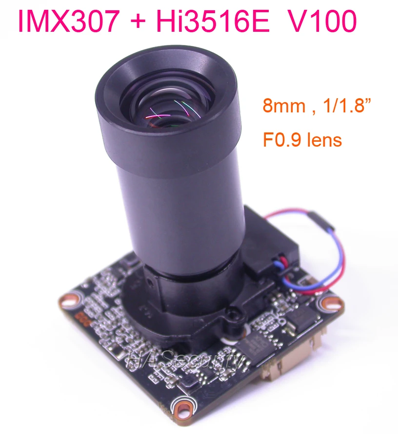 F0.9 объектив 1080P IPC 1/2. 8 &quotSONY STARVIS IMX307 CMOS датчик изображения Hi3516E V100 CCTV IP камера