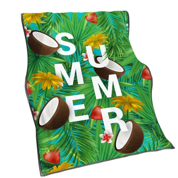 

Leaves Flamigo Fashion Flannel Throw Blanket