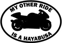 Моя другая поездка Hayabusa Мотоцикл виниловая переводная наклейка на окно стикер 15 см