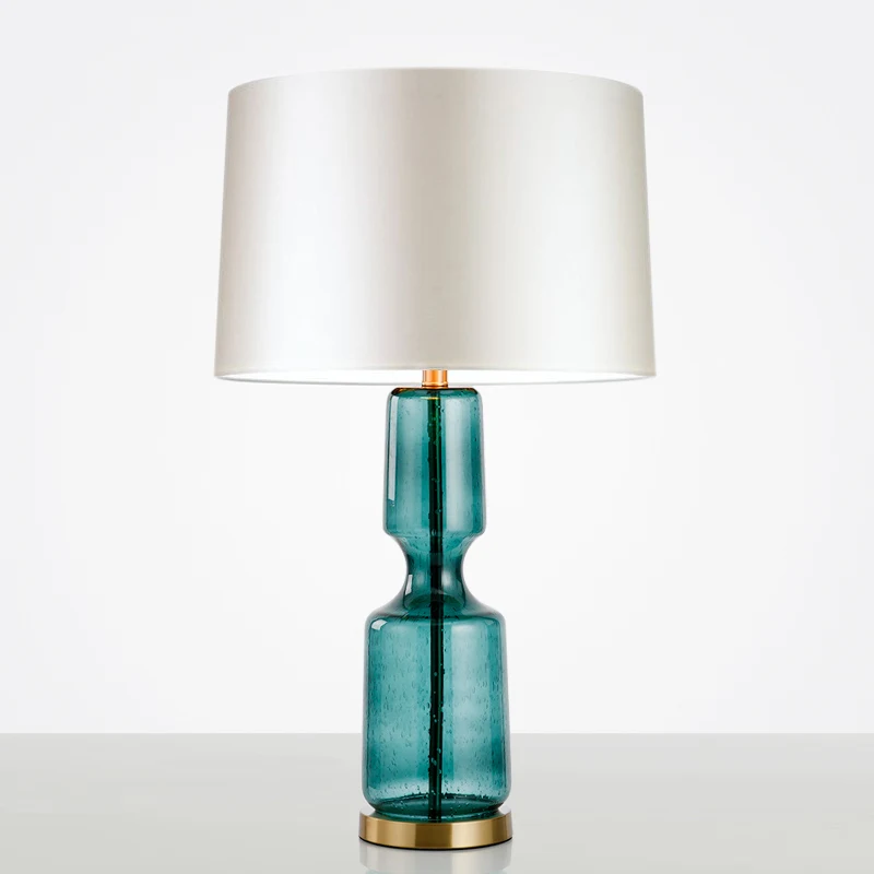 Американский арт деко стеклянная настольная лампа для спальни гостиной в офис