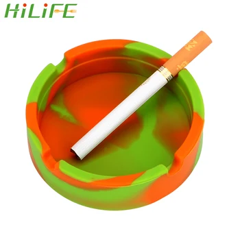 

HILIFE Cigar Organizer Cigarette Tray Camouflage silicone ashtray Eco-Friendly Home Decoration Smoking Accessories Ash Storage