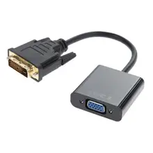 DVI-D-VGA Кабель-адаптер 24+ 1 25 Pin DVI Мужской до 15 Pin VGA Женский Видео Конвертер Разъем для ПК компьютер Full HD 1080P