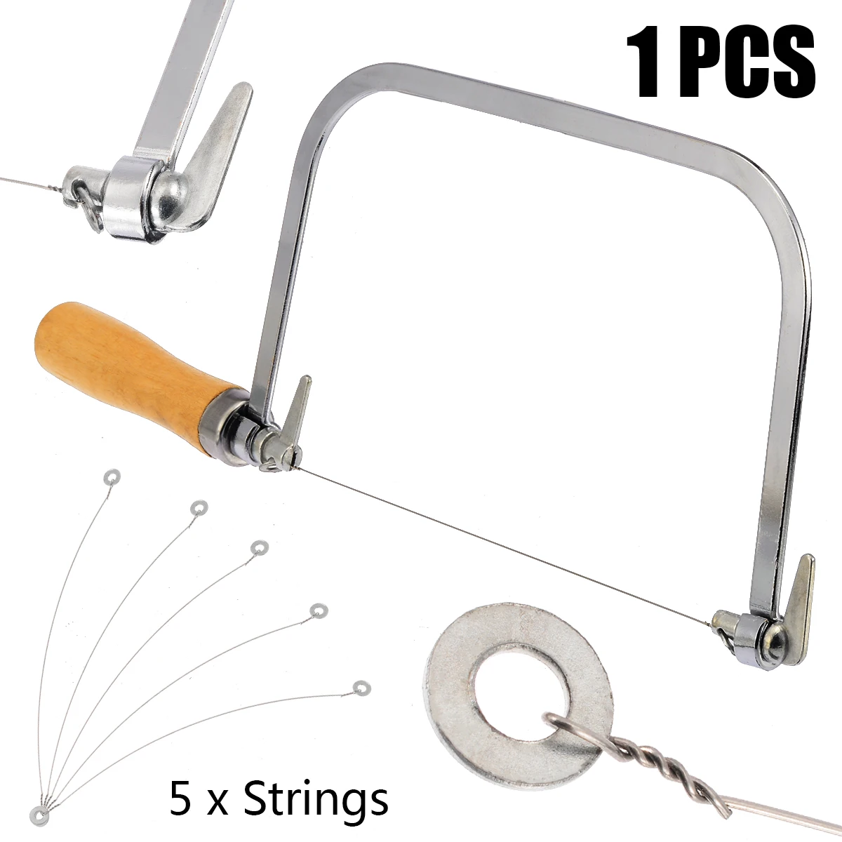 

Mayitr Stainless Steel Soap Loaf Cutter Wax Slice Making 5 Loaf Wire String Cutting Balde DIY Soap Making Tools