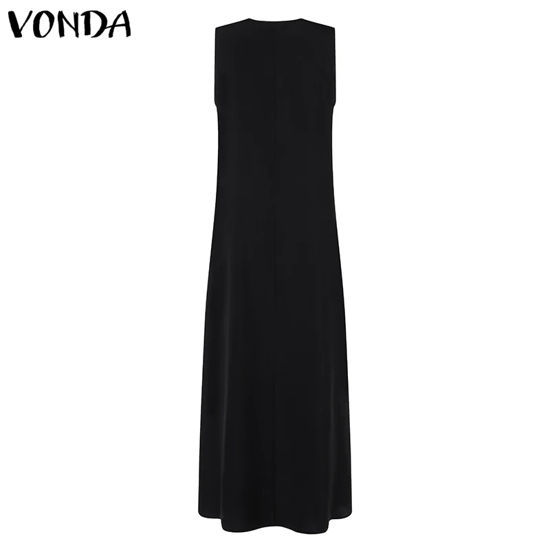 VONDA الصيف ماكسي اللباس النساء الأزهار فساتين مُزينة بطباعة 2019 مثير أكمام خمر فساتين الإناث عارضة فضفاض Vestidos زائد حجم