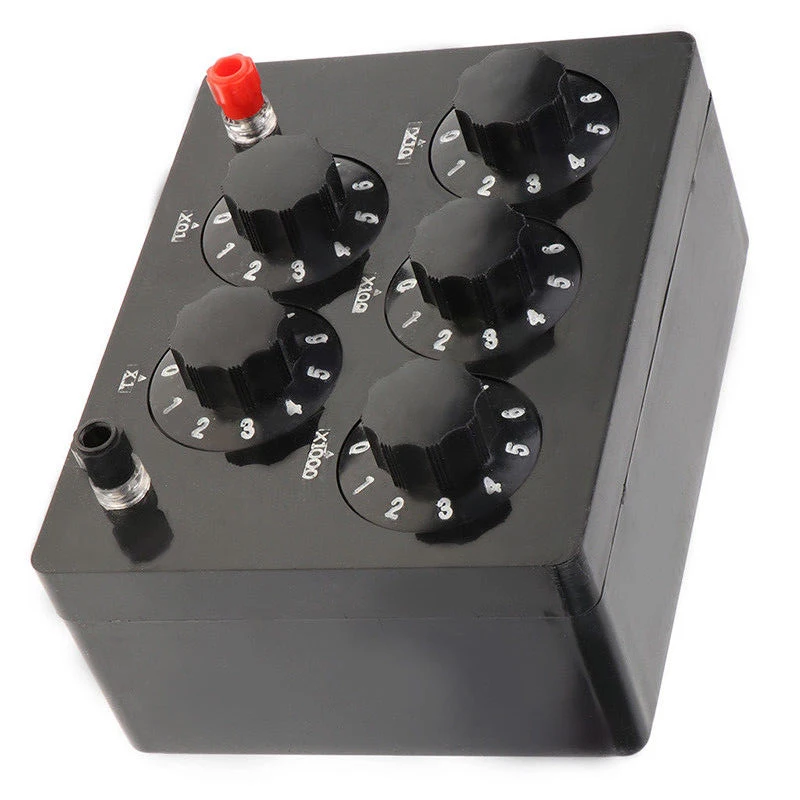 

Resistance Decade Box 165X125X60mm Variable Decade Resistor Resistance Box 0-9999.9 Ohm For Physical Teaching