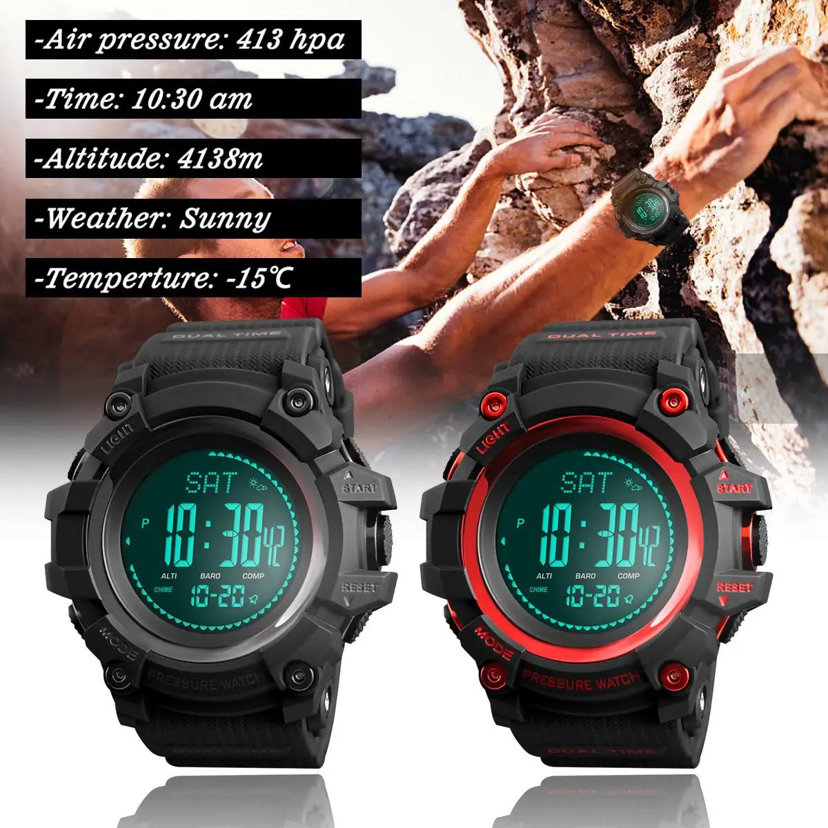 hiking watch with altimeter
