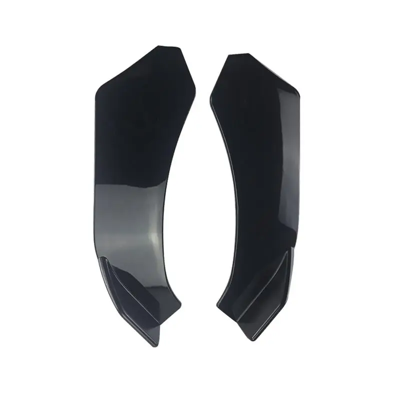 1 par de palas delanteras universales de plástico Deflector de Spoiler divisor difusor parachoques de cabeza inferior de doble cara GM pala frontal