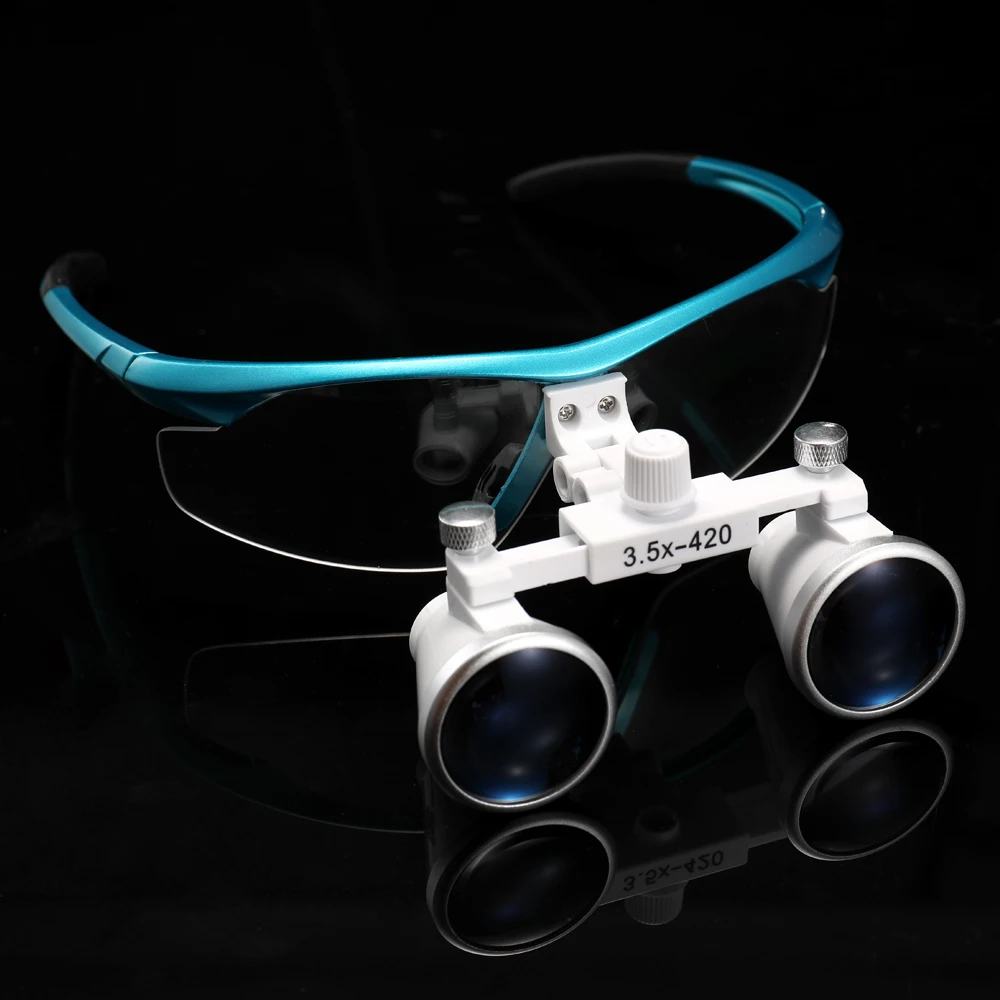 

Wearable Magnifier 3.5X Magnification Binocular Dental Loupe Surgical Magnifier with LED Light Medical Operation Loupe Lamp
