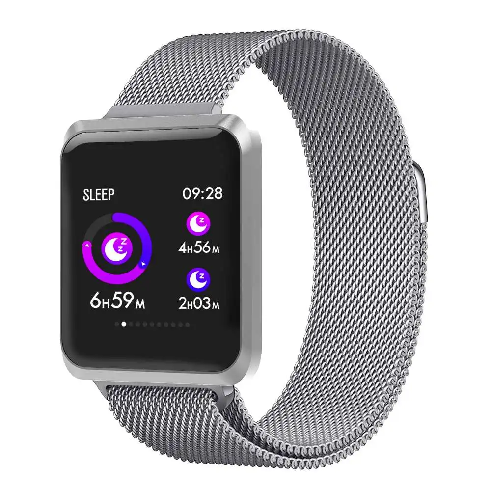 

Hot Sale NB-213 1.3'' Color Screen Smart Watch Waterproof Heart Rate Monitor Weather Display Multiple Sports Stainless Fitness