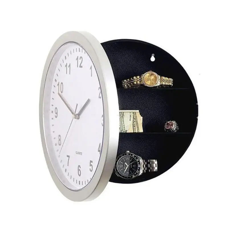 Wall Clock Hidden Safe,Clock Safe Secret Safes Hidden Safe Wall Clock For Secret Stash Money Cash Jewelry,Wall Clock Compartme