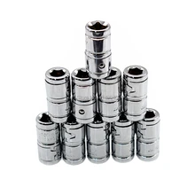 10 шт. 1/" Квадратный привод до 1/4" шестигранный хвостовик гнездо адаптер быстросъемный ударный гаечный ключ Отвертка Держатель Бит Набор инструментов преобразования