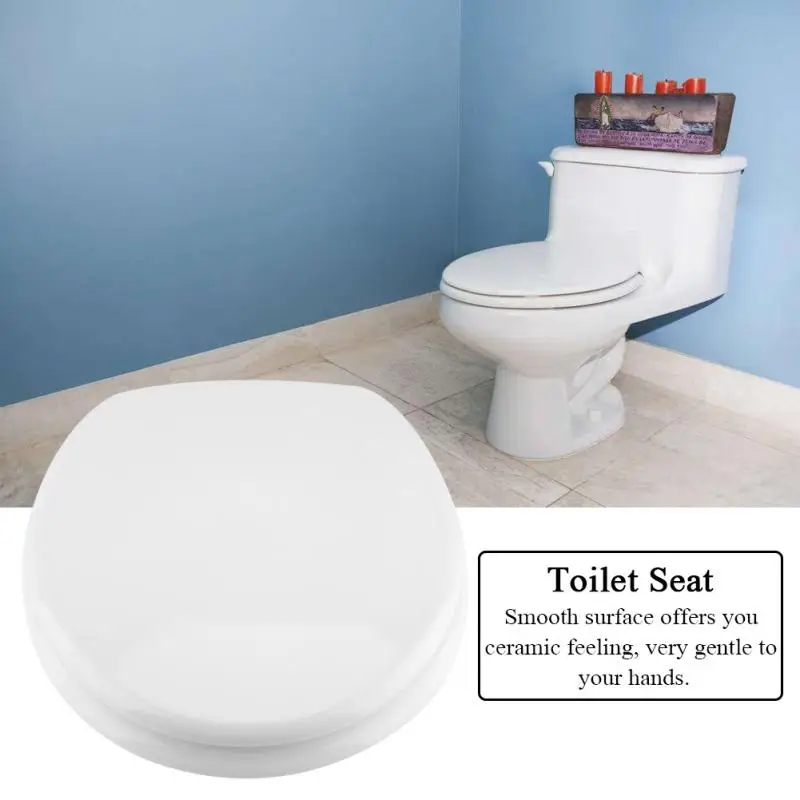 NEW MDF WOODEN TOILET//BATHROOM SEAT+FITTINGS ADJUSTABLE CHROME HINGES SOFT CLOSE