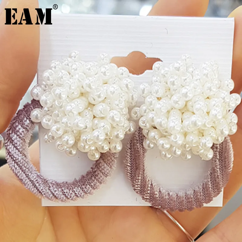 

WKOUD EAM Jewelry / 2019 New Fashion Temperament White pearl round earrings simple all-match Women's Accessories S#R133300
