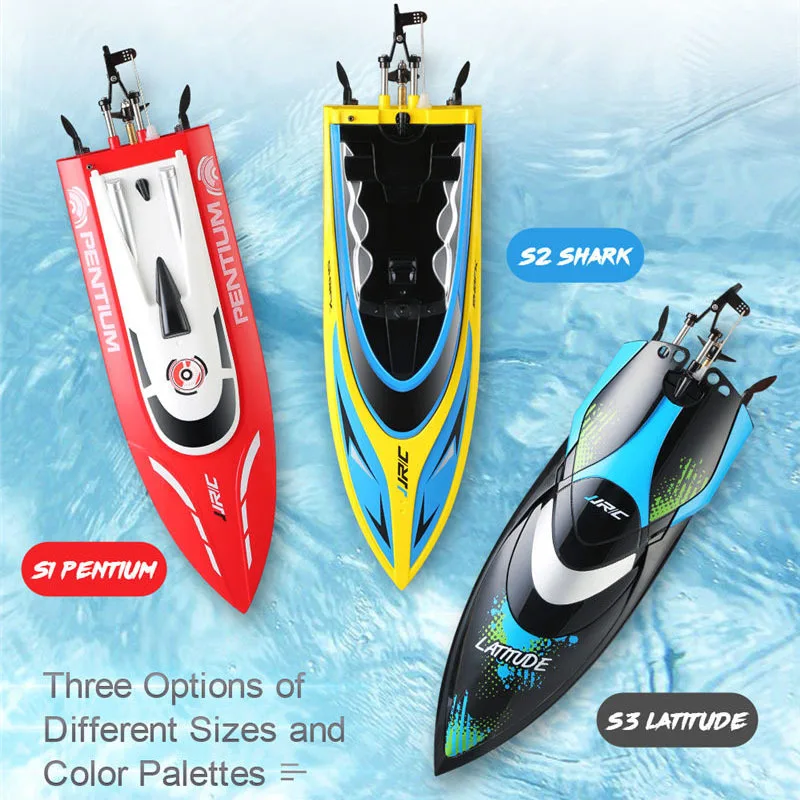 New JJRC S1 Pentium / S2 Shark / S3 Latitude 2.4GHz 2CH 25KM/h High Speed Mini Racing RC Boat RTR Remote Control Toys