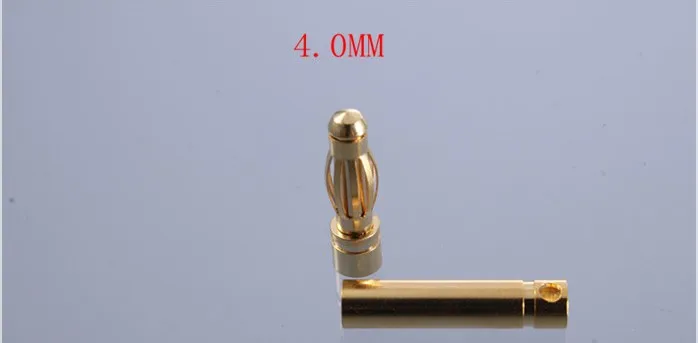 100pair Banana Plug 2mm 3mm 3.5mm 4mm Bullet Female Male Connectors 5mm 5.5mm 6mm 6.5mm 8mm Gold Plated Copper RC Parts Head