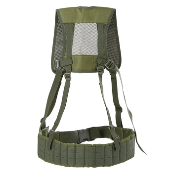 H-harness Multicam Gear Suspenders Vest Belt Condor Belt Combination Molle Hunting Training Battle Rig Vest Padded Waist Belt