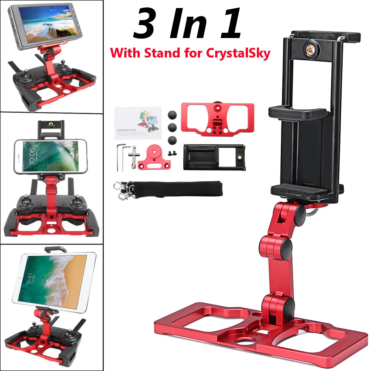 

Smartphone Table Monitor Phone Tablet Monitor Holder Stand Mount Clip For DJI Mavic Air/Mavic Pro/ Spark