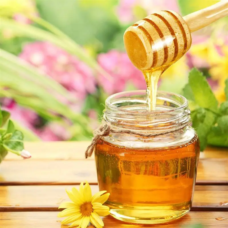 

50 Pack Wooden Stirrers Honey Dipper Wood Honey Spoon Stick for Honey Jar Stick Collect And Dispense Honey Tools