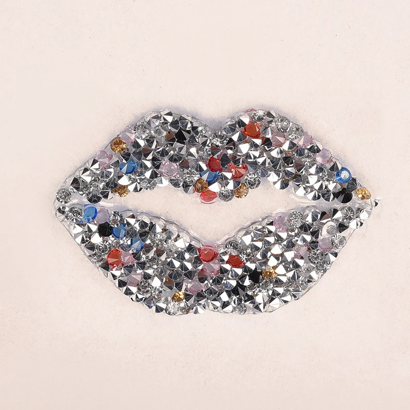 

Embroidery Shimmering Rhinestone Sew Iron On Patch Badge Fabric Applique DIY