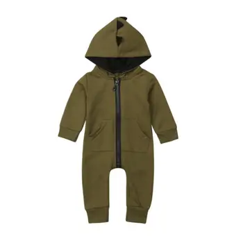 

Newborn Infant Baby Boy Autumn Cartoon Cos Hooded Romper Long Sleeve Jumpsuit Clothes Outfit Long Sleeve