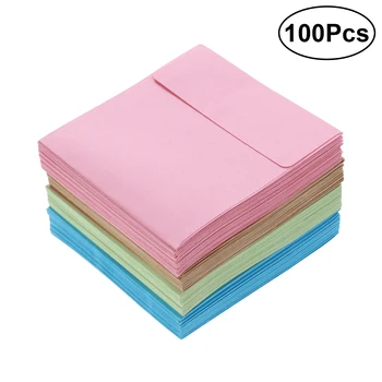 

100PCS Envelopes Romantic Portable Vintage Creative Retro Envelope for Wedding Engagement