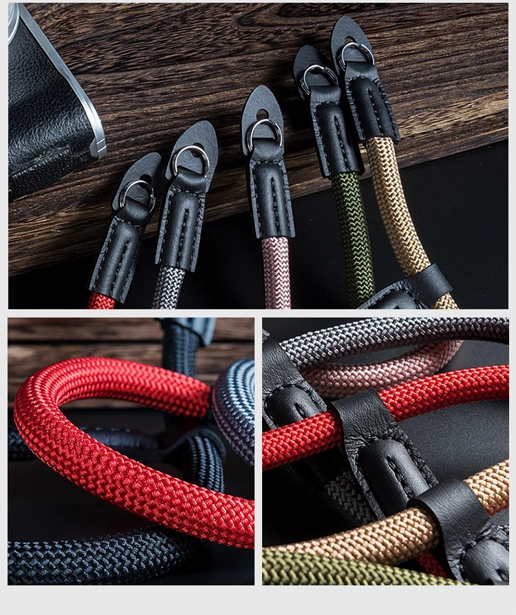 اليدوية النايلون كاميرا رقمية المعصم اليد حزام قبضة Paracord مضفر معصمه لسوني A7 A6500 A6300 A7 II A7III A6000 A5100