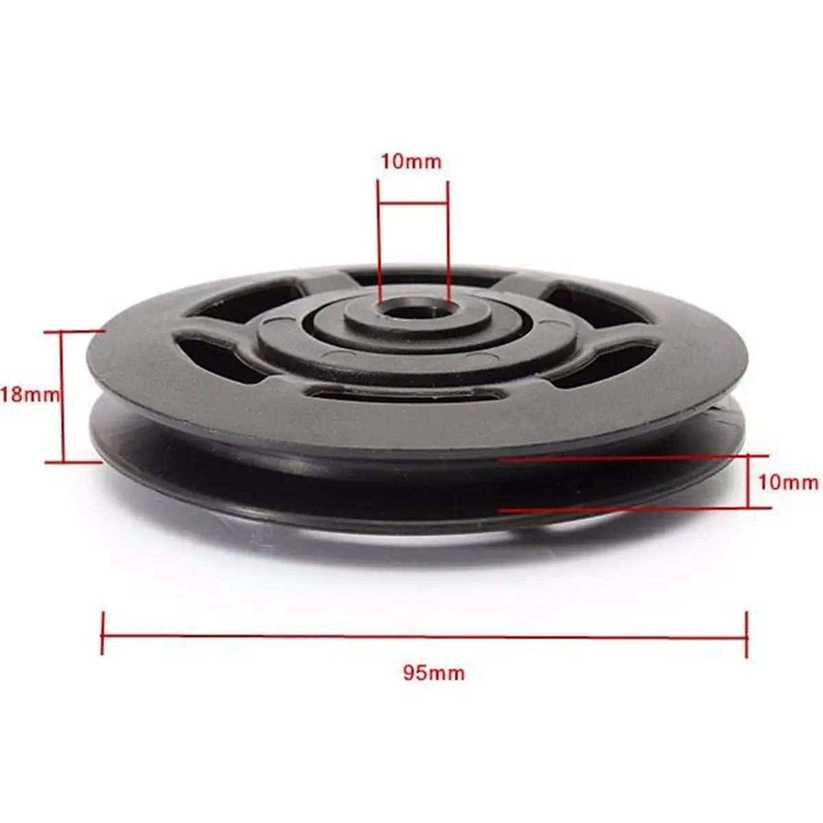4 шт. Универсальный подшипник шкив колеса кабель тренажерный зал фитнес оборудование часть износостойкий 95 мм