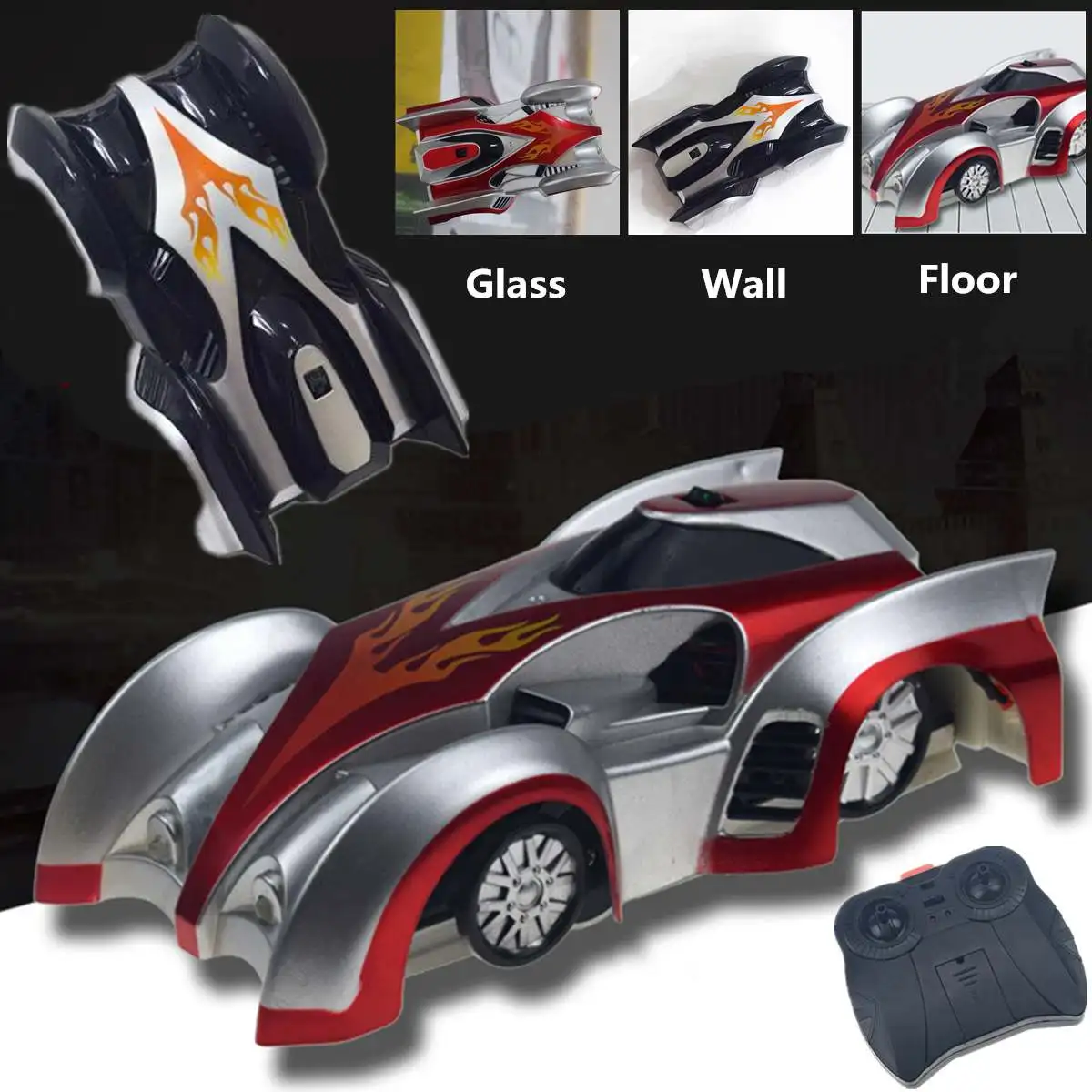 Gravity Defying RC Car Remote Control Wall Climbing RC Car Rotating