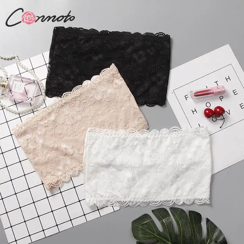 Conmoto Модные кружевные топы сексуальные прямые белые с вышивкой укороченные лето