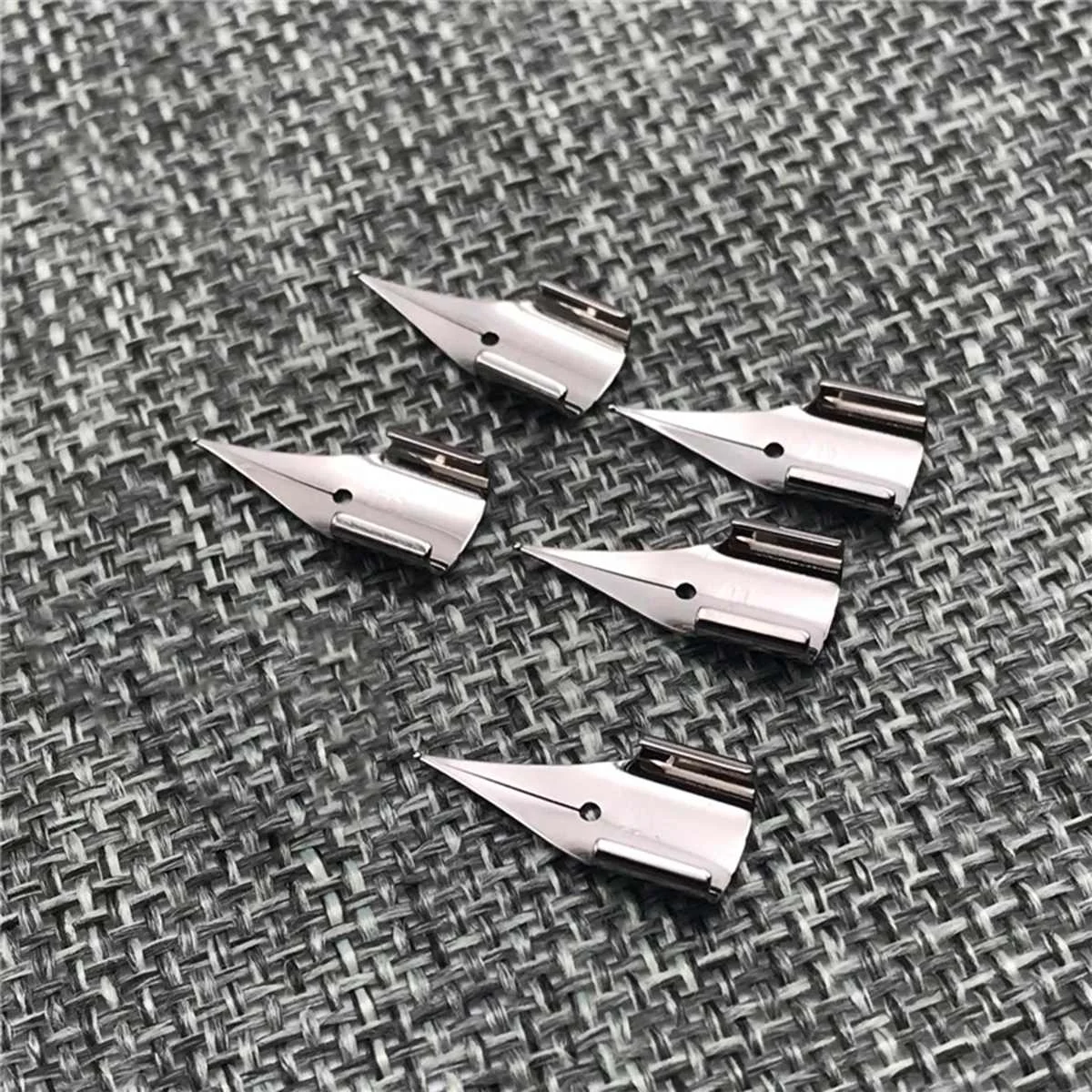 

5Pcs 0.38mm Silver Nibs Stainless Steel For LAMY/Wing Sung 3008/Hero 359 Fountain Pen Replacement Stainless Steel Pen Nib