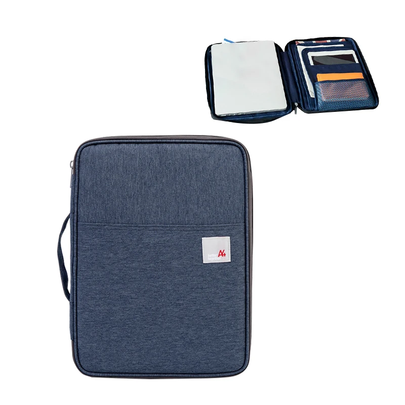 Portable Oxford A4 Document Bag Waterproof Men's Briefcases Business