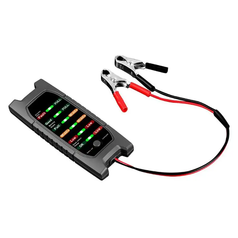 

Smart 12V Car Battery Tester Loading Capacity Test Digital Auto System Analyzer Alternator Check Diagnostic Tools