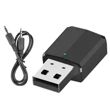 ALLOYSEED 2 в 1 беспроводной Bluetooth 5,0 передатчик приемник портативный 3,5 мм AUX Стерео адаптер для компьютера ноутбука смартфонов