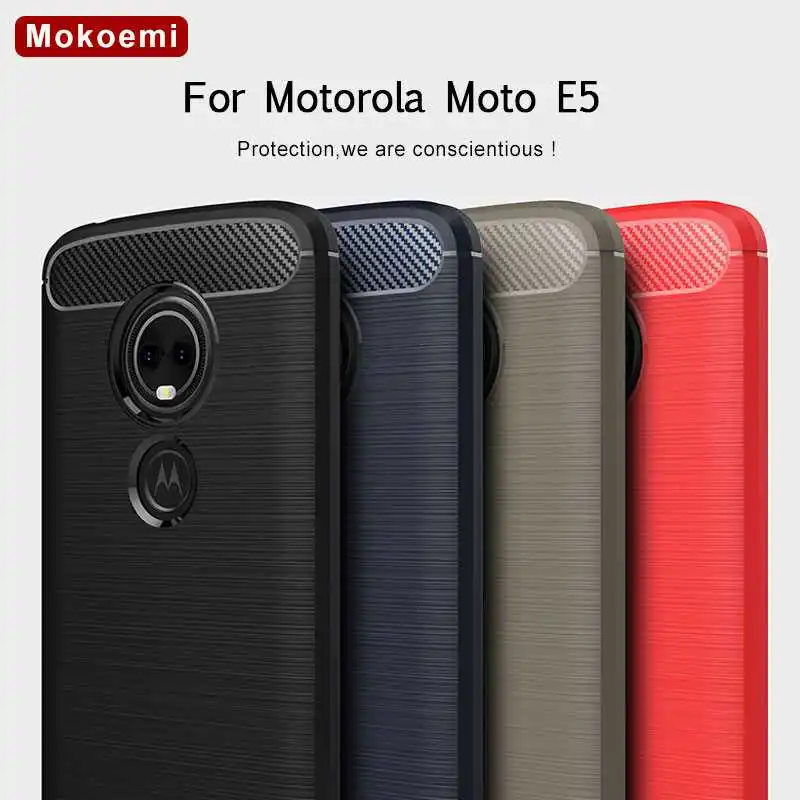 

Mokoemi Fashion Shock Proof Soft Silicone 5.7"For Motorola Moto E5 Case For Motorola Moto E5 Plus Cell Phone Case Cover