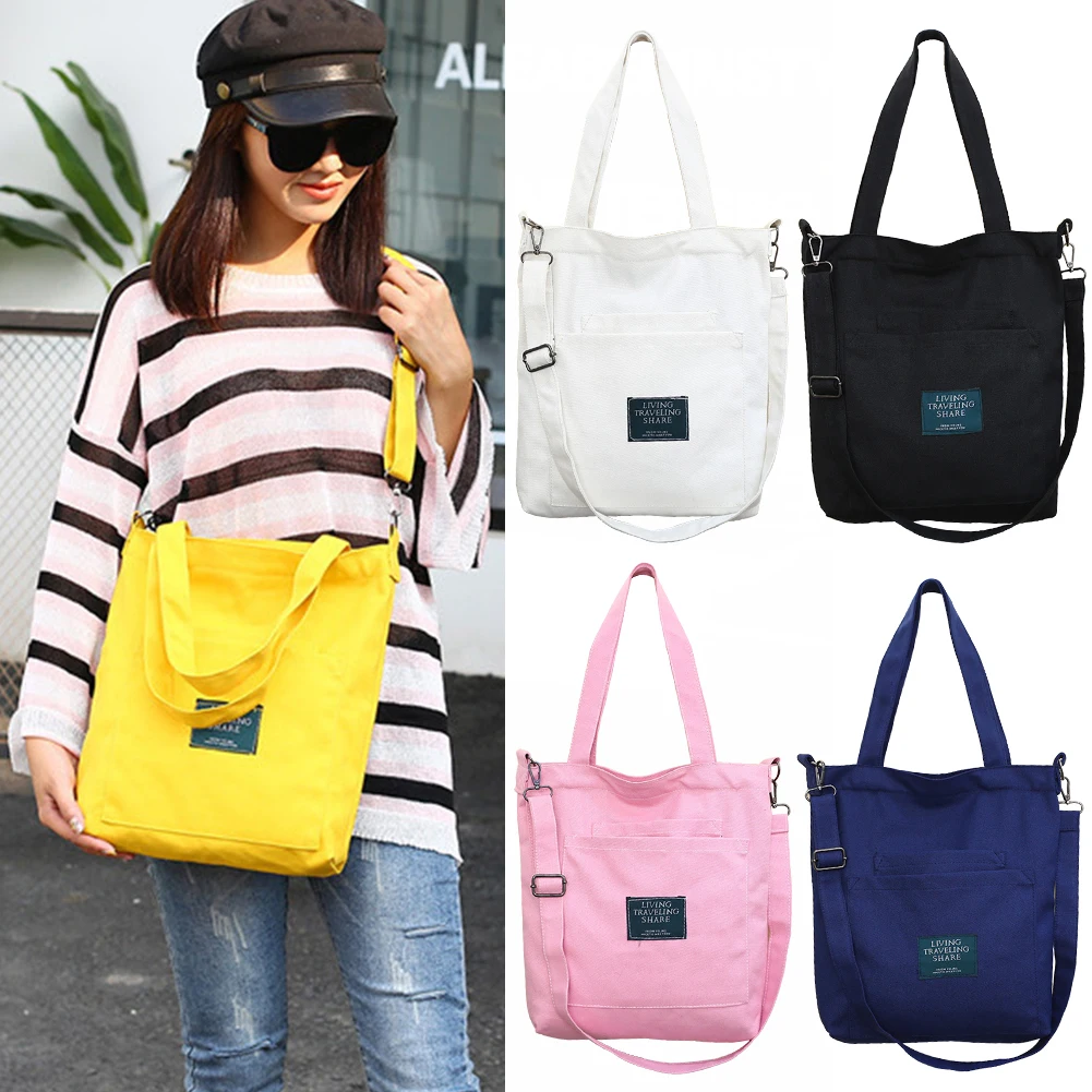  Canvas Handbag Women Shoulder Bag with Removable Strap Multi Pockets Crossbody Wear Resistant Casua - 32955822410