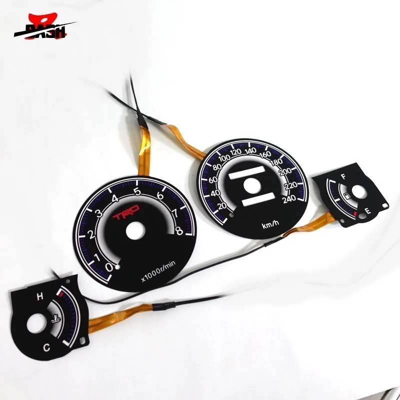 DASH EL glow gauge для Toyot Corolla AE100 светильник черного цвета с черно белой панелью 240 км 8000