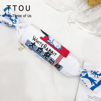 

TTOU Funny Candy Shape Handbag Personalized Satchel Girls Sweet Chain Crossbody shoulder Bag Ladies Party Clutch Bag Purses